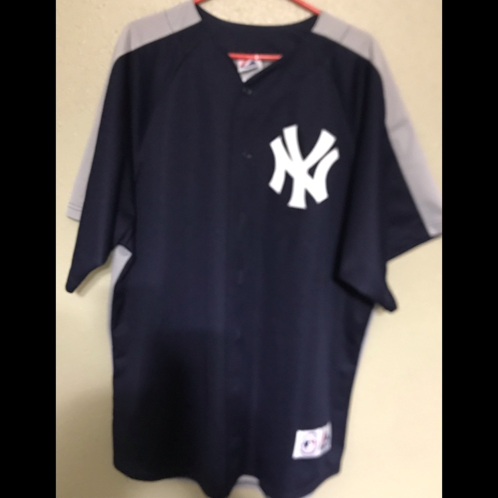 NY Yankees authentic baseball jersey.